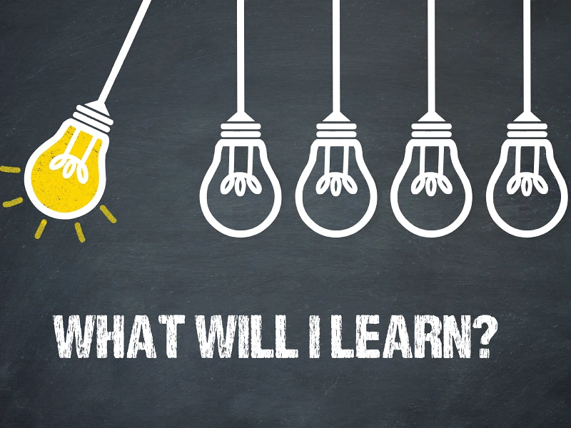 Illustration of a lightbulb representing new ideas and English skills development.